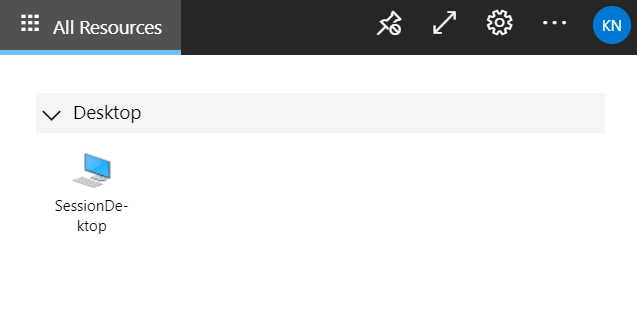 Screenshot of AVD web client Screenshot of AVD web client